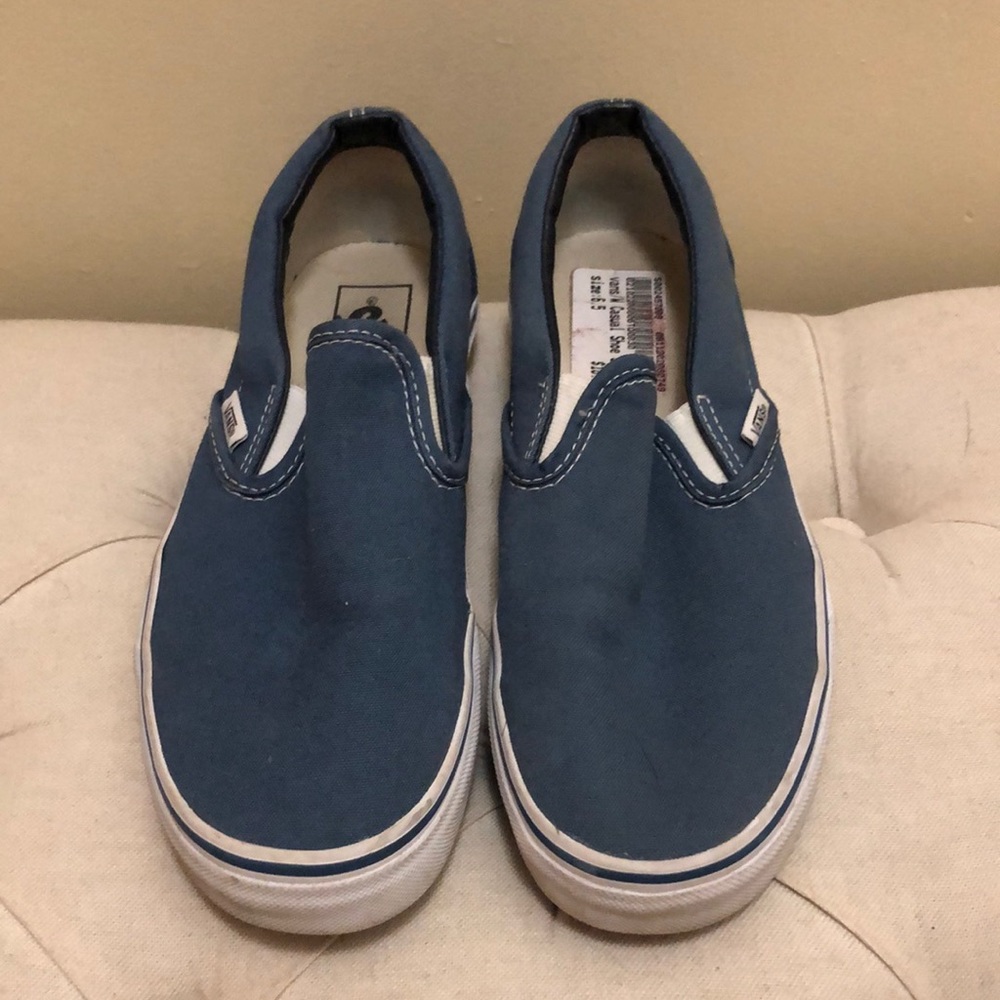 Blue Slip on Vans